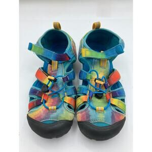 KEEN Newport Boy‎ Girl Rainbow Tie-Dye Sport Sandals Youth Sz 6 Water Hiking